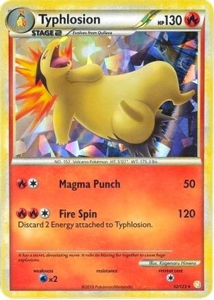 Deck Exclusives  032/123 Typhlosion  - Holofoil - Holo Rare