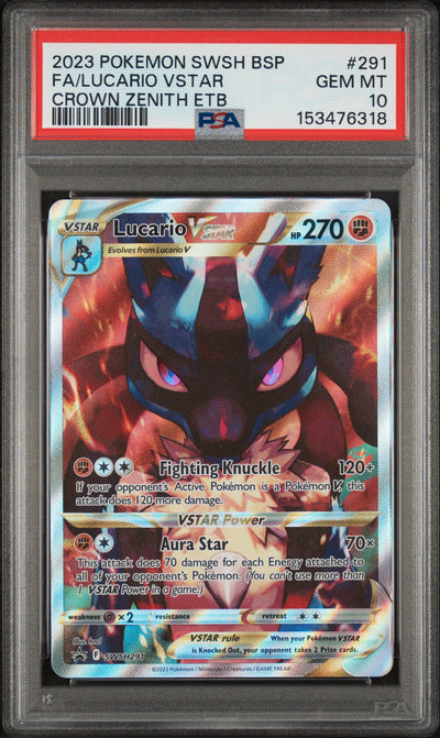 SWSH Sword & Shield Promo Cards  SWSH291 PSA10 #153476318 Lucario VSTAR  - Holofoil - Promo