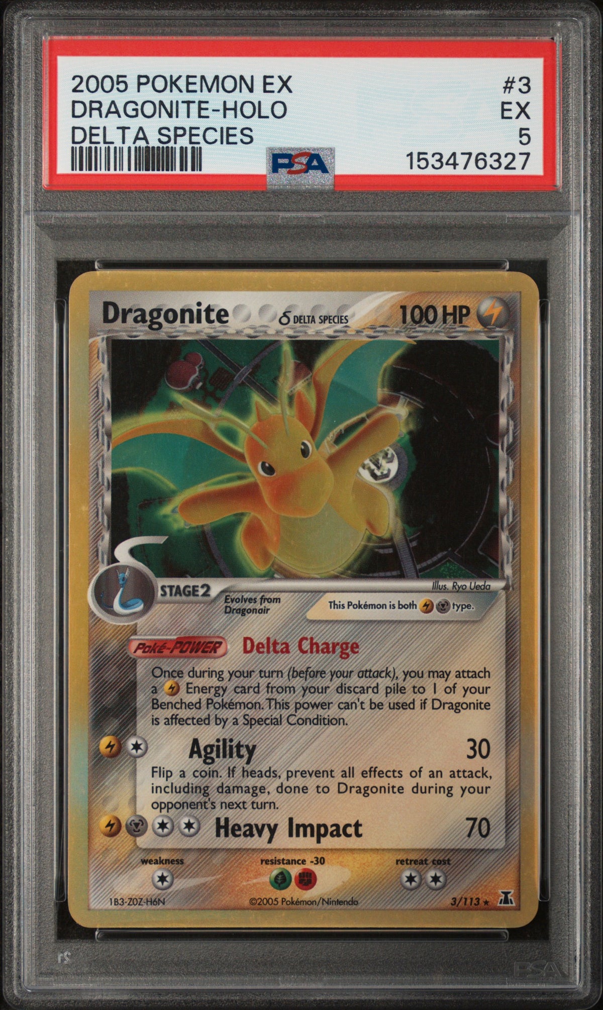 Delta Species  003 PSA5 #153476327 Dragonite (Delta Species)  - Holofoil - Holo Rare