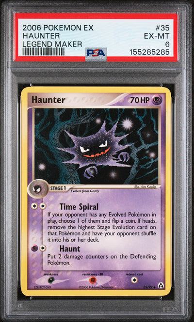 Legend Maker  035 PSA6 #155285285 Haunter  - Uncommon