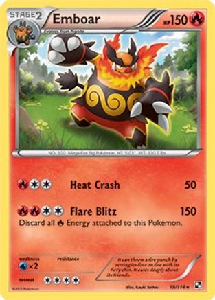 Deck Exclusives  019/114 Emboar  - Rare