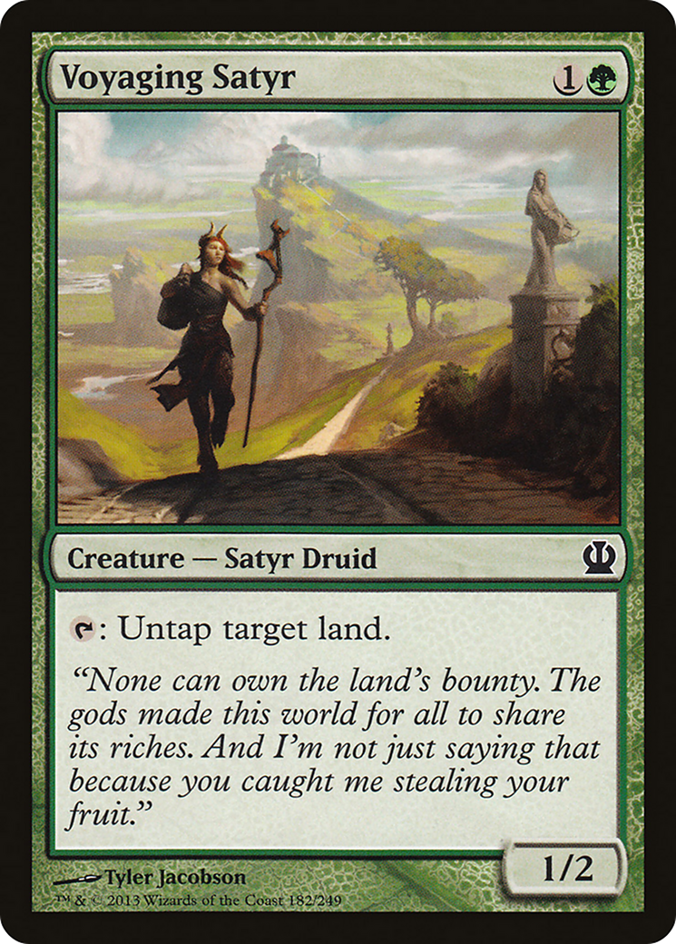 Theros - (THS-182) - Voyaging Satyr Foil