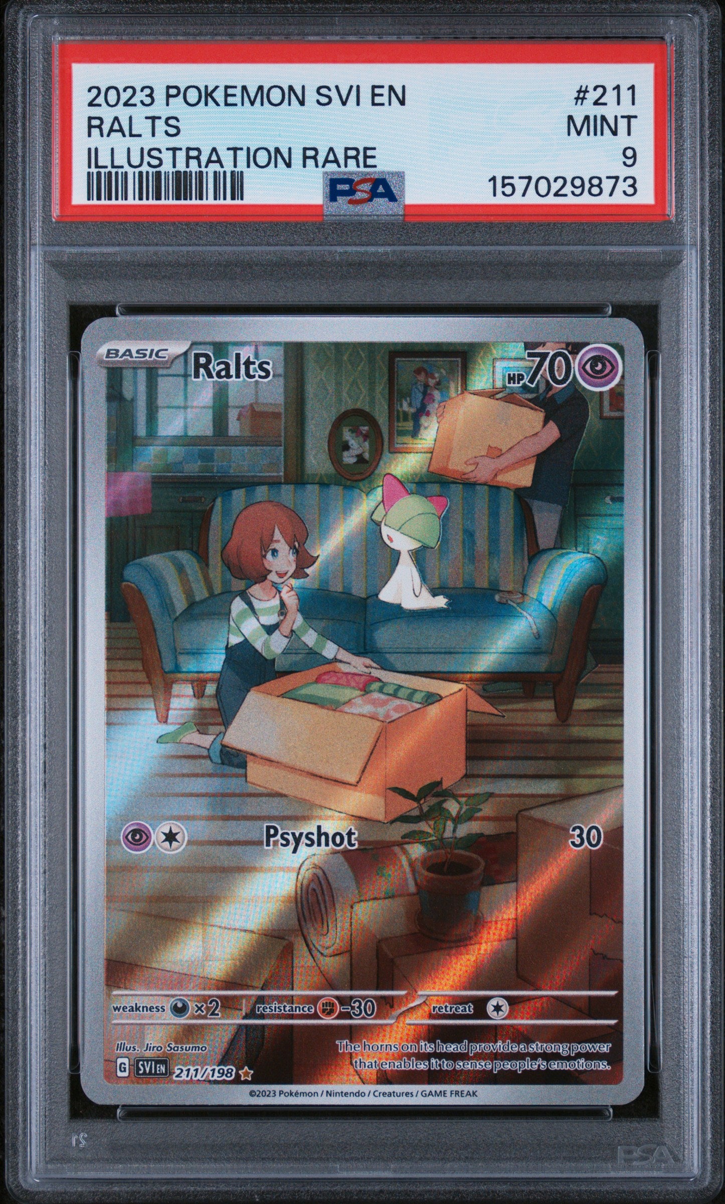 SV01 Scarlet & Violet Base Set  212/198 PSA9 #157029874 Kirlia  - Holofoil - Illustration Rare