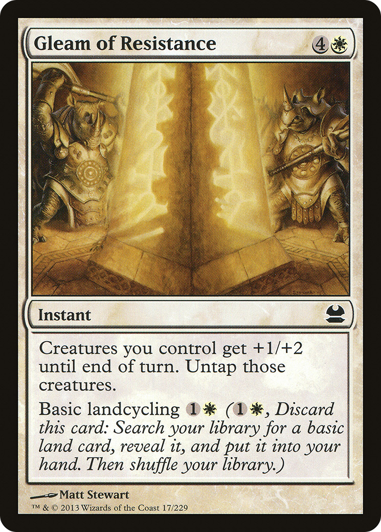 Modern Masters - (MMA-017) - Gleam of Resistance Foil