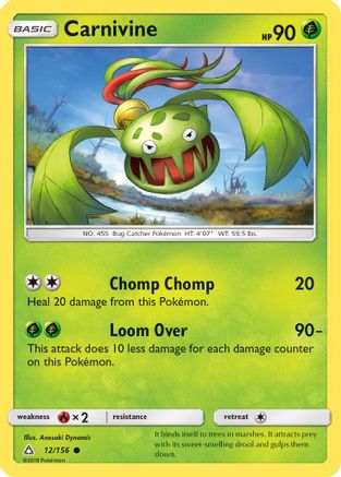SM  Ultra Prism  012 Carnivine  - Common