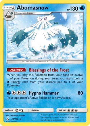 SM  Ultra Prism  038 Abomasnow  - Rare
