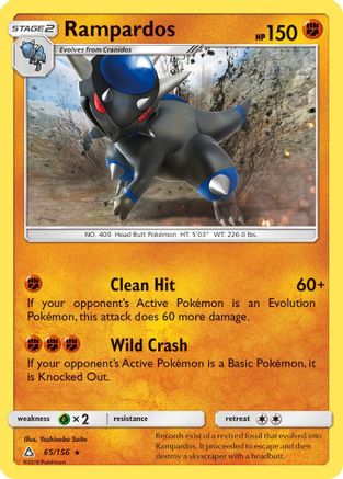 SM  Ultra Prism  065/156 Rampardos  - Holofoil - Holo Rare