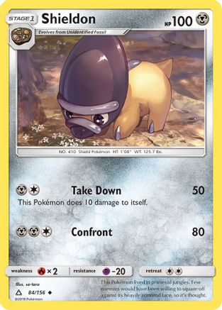 SM  Ultra Prism  084 Shieldon  - Reverse Holofoil - Uncommon
