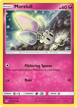 SM  Ultra Prism  092/156 Morelull  - Reverse Holofoil - Common