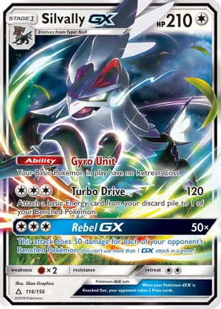 SM  Ultra Prism  116/156 Silvally GX  - Holofoil - Ultra Rare