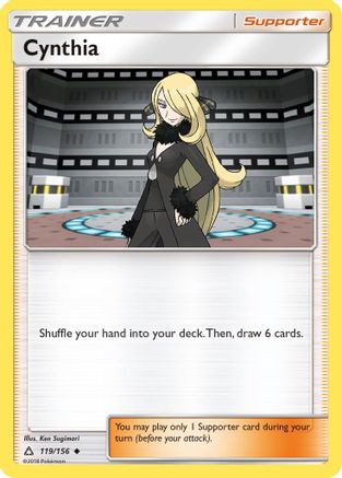 SM  Ultra Prism  119/156 Cynthia  - Reverse Holofoil - Uncommon