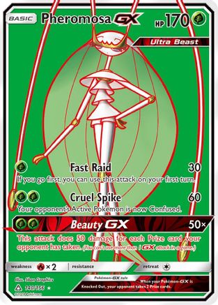 SM  Ultra Prism  140 Pheromosa GX (Full Art)  - Holofoil - Ultra Rare