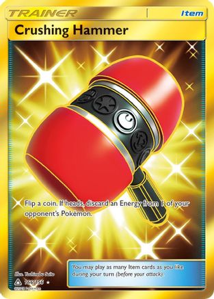 SM  Ultra Prism  166 Crushing Hammer (Secret Rare)  - Holofoil - Secret Rare