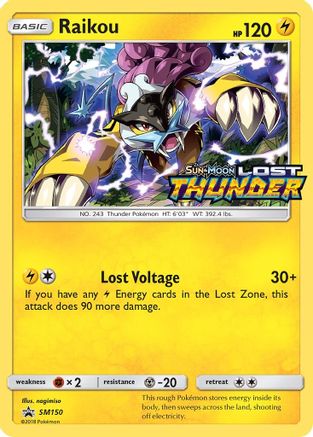 SM Promos  SM150 Raikou  - Holofoil - Promo