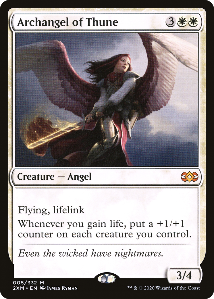 Double Masters - (2XM-005) - Archangel of Thune Foil