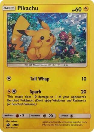 Miscellaneous Cards & Products  SM86 Pikachu  - Holofoil - Promo