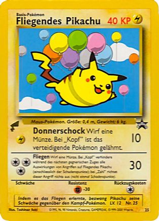 Pikachu World Collection Promos  025 Pikachu (Flying)  - Promo