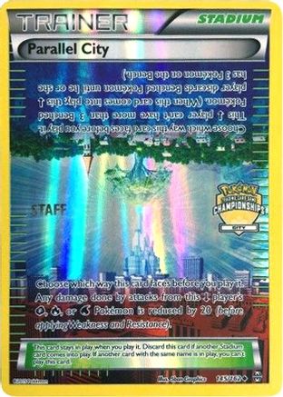 League & Championship Cards /162 Parallel City - 145/162 (City Championships) [Staff]  - Reverse Holofoil - Promo