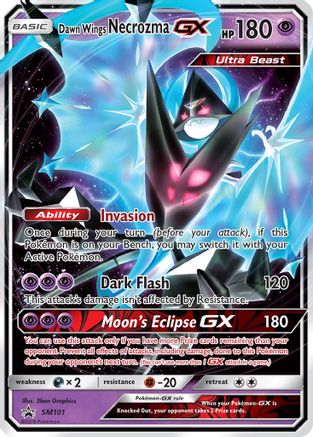 SM Promos  SM101 Dawn Wings Necrozma GX  - Holofoil - Promo