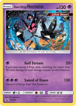 SM Promos  SM106 Dawn Wings Necrozma  - Holofoil - Promo