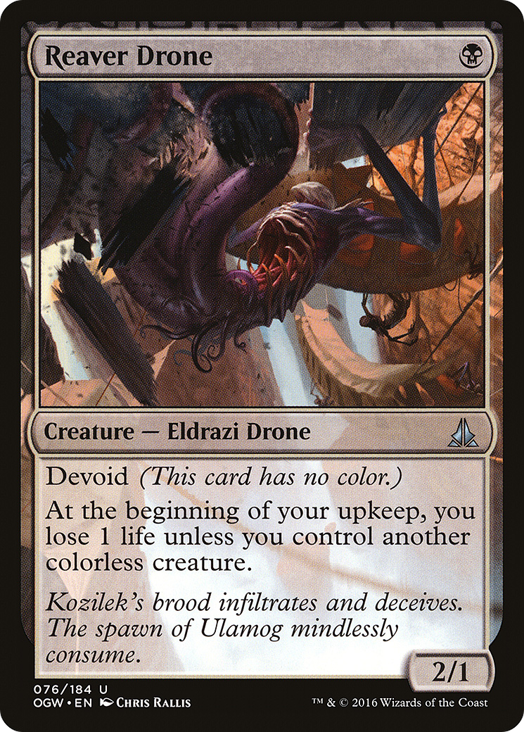Oath of the Gatewatch - (OGW-076) - Reaver Drone: (devoid) Foil
