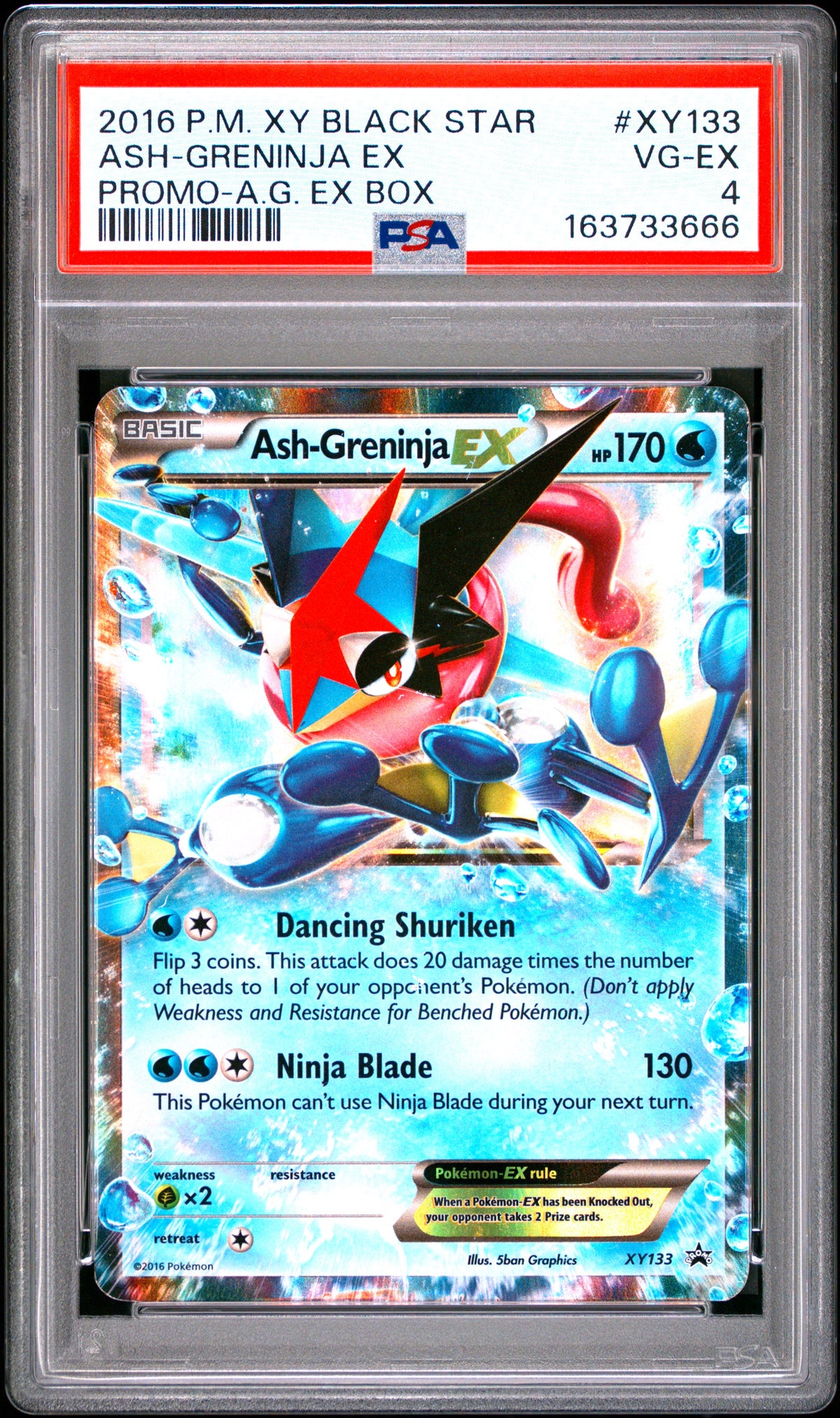 XY Promos  XY133 PSA4 #163733666 Ash Greninja ex - Holofoil - Promo