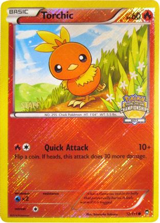 League & Championship Cards /111 Torchic - 12/111 (City Championships) [Staff]  - Reverse Holofoil - Promo