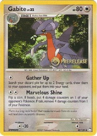 Diamond and Pearl Promos /124 Gabite - 48/124 (Prerelease)  - Promo