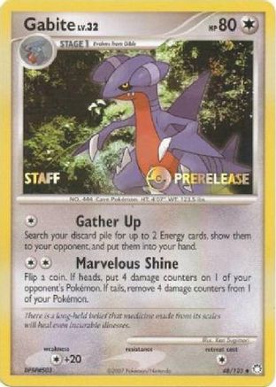 Diamond and Pearl Promos /124 Gabite - 48/123 (Prerelease) [Staff]  - Promo