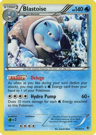 Blister Exclusives /101 Blastoise - 16/101 (Cosmos Holo)  - Holofoil - Promo