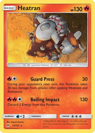 SM  Forbidden Light  013 Heatran  - Rare