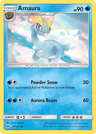 SM  Forbidden Light  027/131 Amaura  - Uncommon