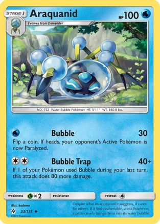 SM  Forbidden Light  033 Araquanid  - Uncommon