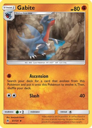 SM  Forbidden Light  061/131 Gabite  - Uncommon
