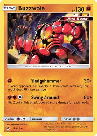 SM  Forbidden Light  077/131 Buzzwole  - Rare