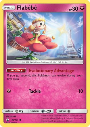 SM  Forbidden Light  083/131 Flabebe (83)  - Reverse Holofoil - Common