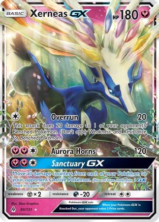 SM  Forbidden Light  090/131 Xerneas GX  - Holofoil - Ultra Rare