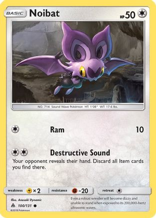 SM  Forbidden Light  100 Noibat  - Common