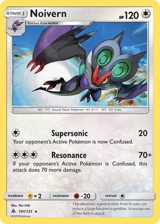 SM  Forbidden Light  101 Noivern  - Rare