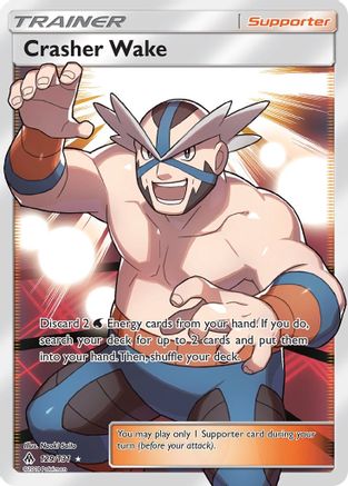 SM  Forbidden Light  129 Crasher Wake (Full Art)  - Holofoil - Ultra Rare