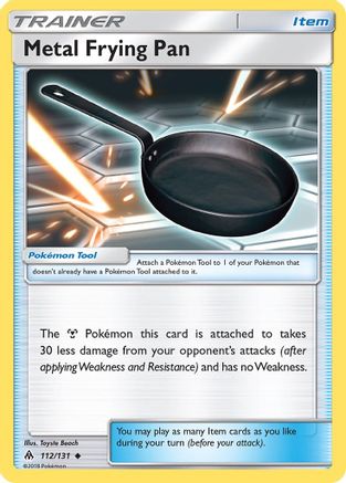 SM  Forbidden Light  112/131 Metal Frying Pan  - Reverse Holofoil - Uncommon