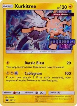 SM Promos  Xurkitree - SM116 (Prerelease) [Staff]  - Holofoil - Promo