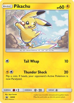 SM Promos  SM98 Pikachu  - Holofoil - Promo