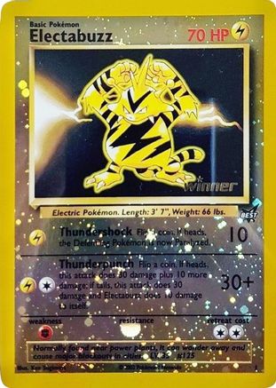Best of Promos  Electabuzz - 1 [Winner]  - Reverse Holofoil - Promo