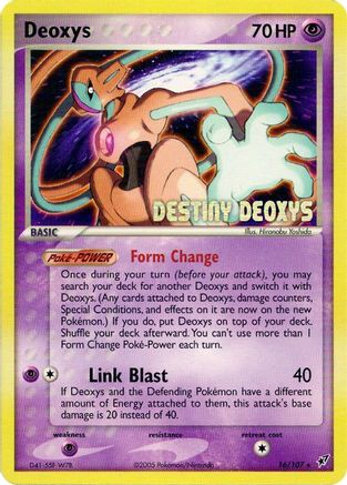 Miscellaneous Cards & Products  016/107 Deoxys (Normal Forme)  - Promo