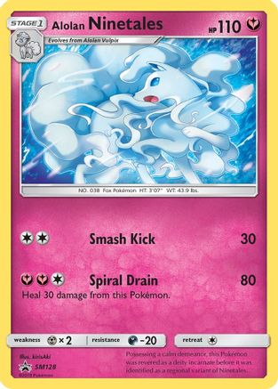 SM Promos  SM128 Alolan Ninetales  - Promo