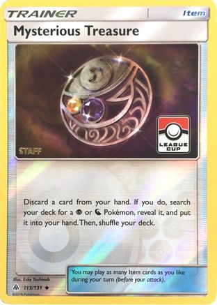 League & Championship Cards /131 Mysterious Treasure - 113/131 (League Cup) [Staff]  - Reverse Holofoil - Promo