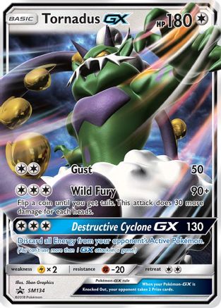 SM Promos  SM134 Tornadus GX  - Holofoil - Promo