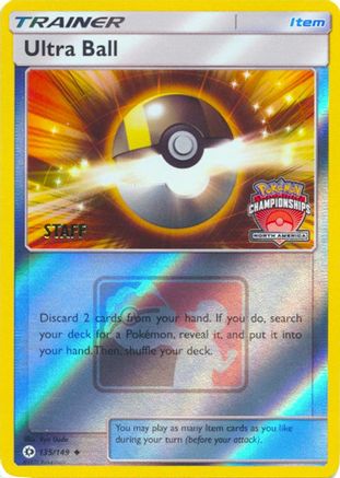 League & Championship Cards /149 Ultra Ball - 135/149 (North America Championships) [Staff]  - Reverse Holofoil - Promo