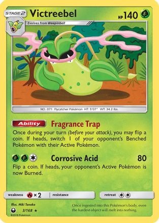 SM  Celestial Storm  003 Victreebel  - Reverse Holofoil - Holo Rare